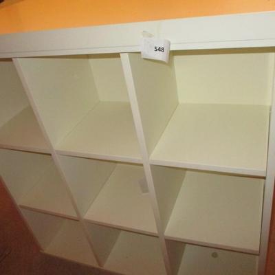 Wooden Craft Table w/Cubby Shelves