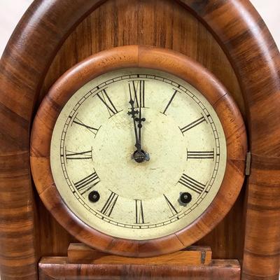 6179 Antique Rosewood Beehive Mantle Clock