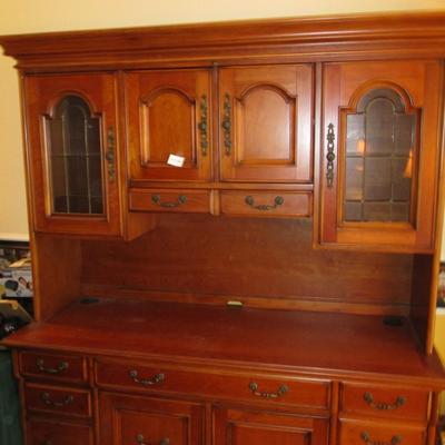 Aspen Cherry Computer Hutch
