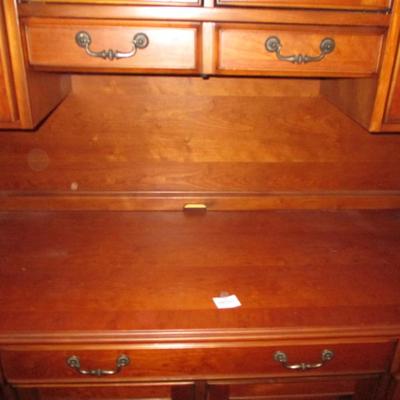 Aspen Cherry Computer Hutch