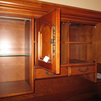 Aspen Cherry Computer Hutch