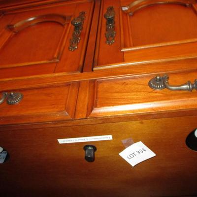 Aspen Cherry Computer Hutch