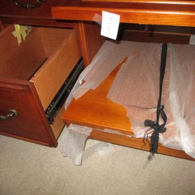 Aspen Cherry Computer Hutch