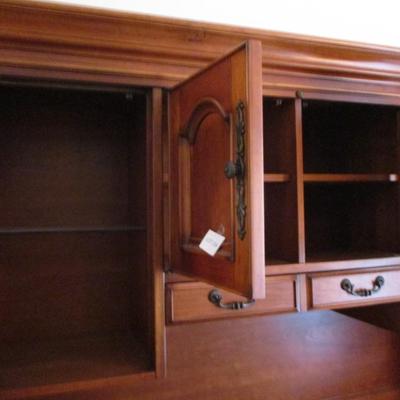 Aspen Cherry Computer Hutch