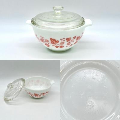 PYREX ~ Three (3) Assorted ~ Pink Gooseberry