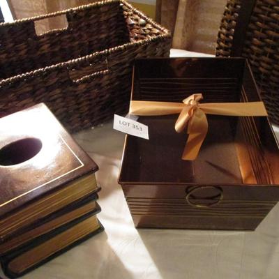 Home Decor-Book Tissue Box