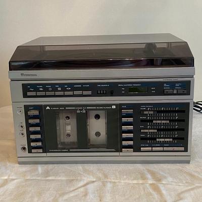 Vintage Sears Home Stereo/Record Player,AM?FM receiver and double Cassette Tape
