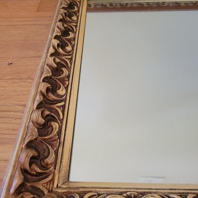Mirror with Ornate Gold Frame (LR-DW)