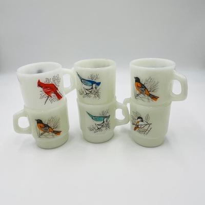 ANCHOR HOCKING ~ Fire King ~ Six (6) Ovenproof Coffee Cups