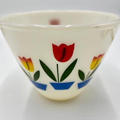 FIRE KING ~ Tulip ~ Five (5) Assorted Bowls