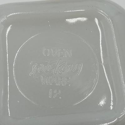 FIRE KING ~ Gay Fad ~ Five (5) Assorted Lidded Ovenware