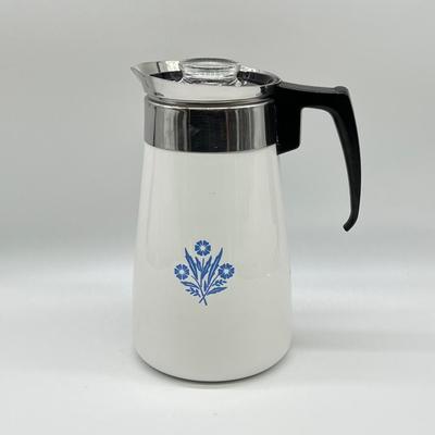 CORNING WARE ~ Cornflower ~ 9 Cup Coffee Pot