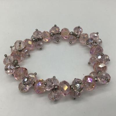 Gorgeous Pink Crystal Fashion Bracelet