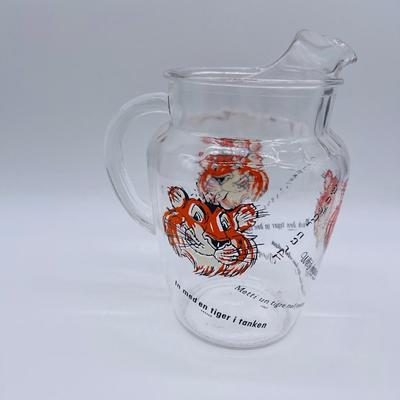 ESSO ~ Tiger Lipped Pitcher & 4 Tumblers~ * Read Details