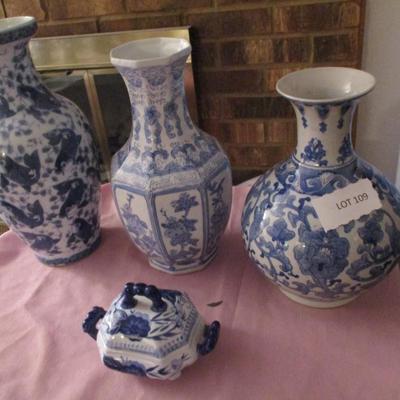 Blue & White Vases
