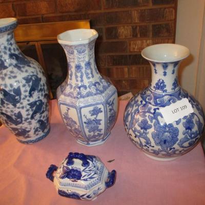 Blue & White Vases