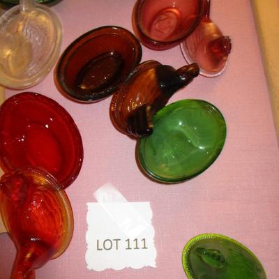 Mini Glass Nesting Hens