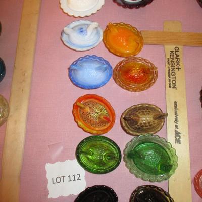 Miniature Glass Nesting Hens