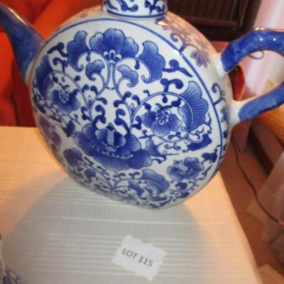 Blue & White Teapots