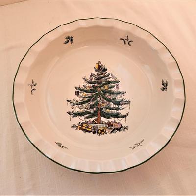 Lot #39  SPODE Christmas Tree Pie Plate