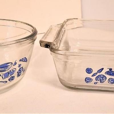 Lot #42 Set of Two "Dough Boy" Anchor Hocking dishes