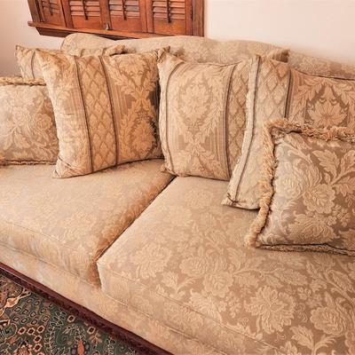 Lot #45 American Furniture Company Traditional Roll-Arm Sofa - Clean