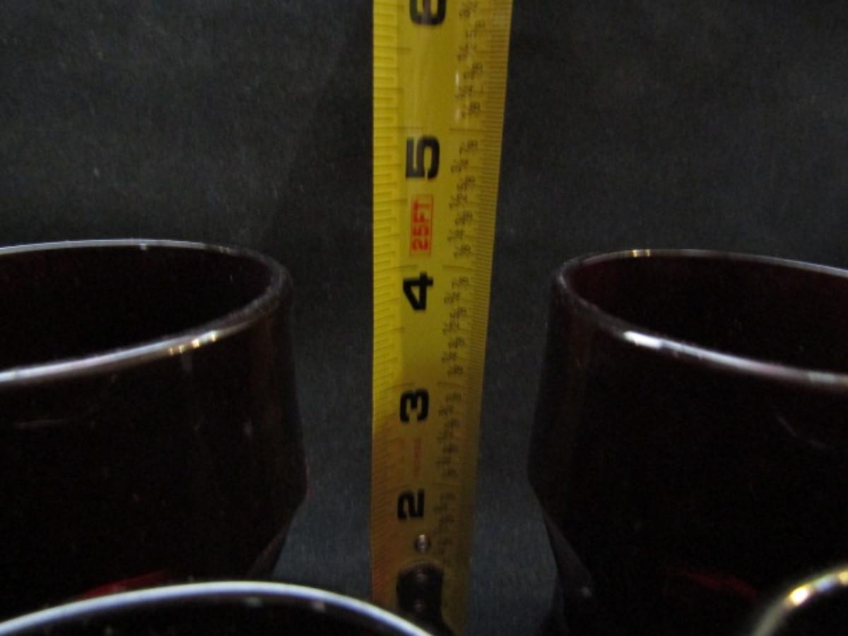 Collection Of Ruby Red Drink Ware Possibly Vintage Anchor Hocking collection-of-ruby-red-drink-ware-possibly-vintage-anchor-hocking