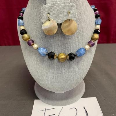 Necklace and earrings