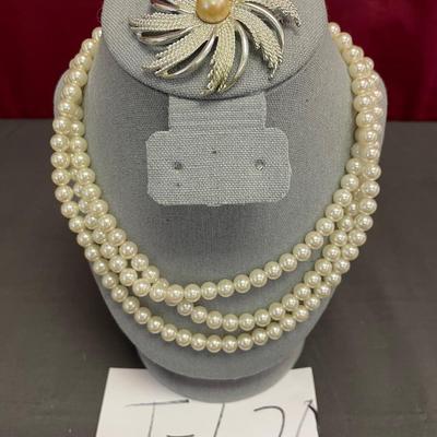 Necklace and broach