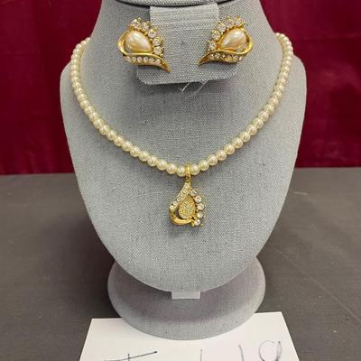 Necklace and earrings