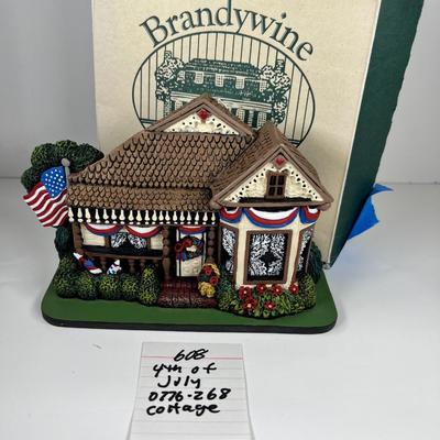 Brandywine Collectibles Stone cast 4th of July Cottage