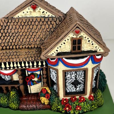 Brandywine Collectibles Stone cast 4th of July Cottage