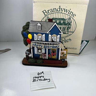 Brandywine Collectibles Stone cast Happy Birthday