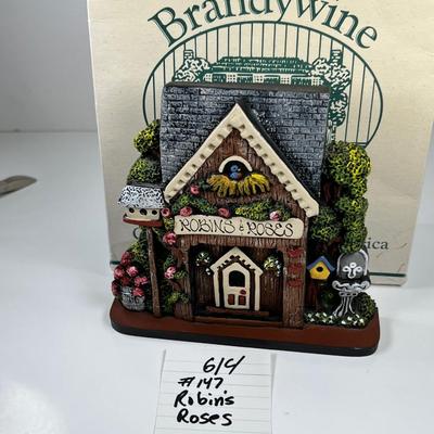 Brandywine Collectibles Stone cast Robins and Roses