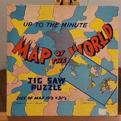Lot 2: Vintage Up to the Minute Map of the World