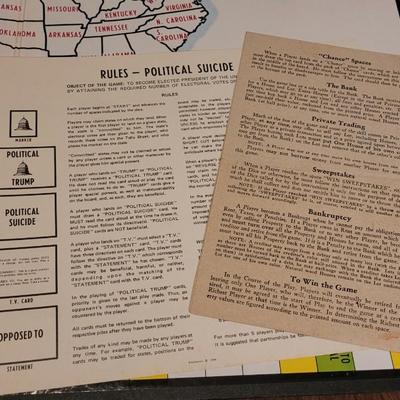 Lot 6: Vintage Political Suicide Board Game