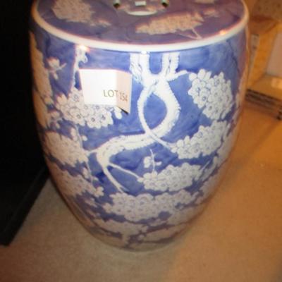 Large Ceramic Garden Side Table/Stool