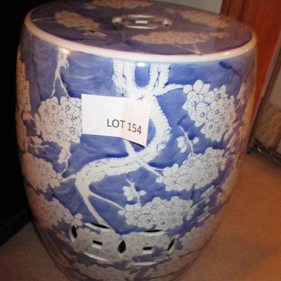 Large Ceramic Garden Side Table/Stool