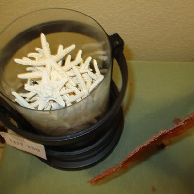 Wooden Barnacle & Seashells/Starfish Decor