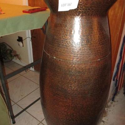 Large Aluminum Decorative Vase