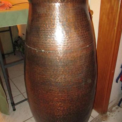 Large Aluminum Decorative Vase