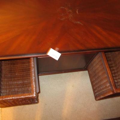 Vintage Mahogany Coffee Tabe w/Basket Drawers
