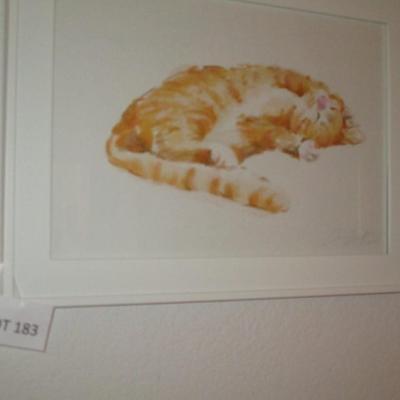 Water color Cat Art