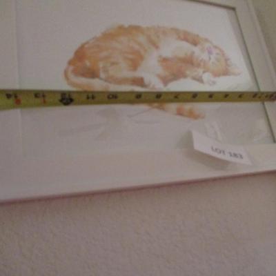 Water color Cat Art