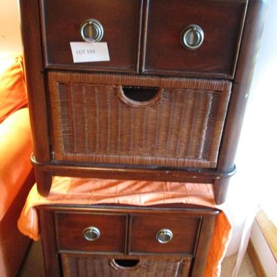 Two Vintage Mahogany End Table