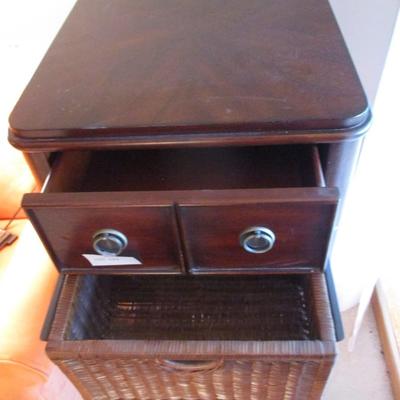 Two Vintage Mahogany End Table