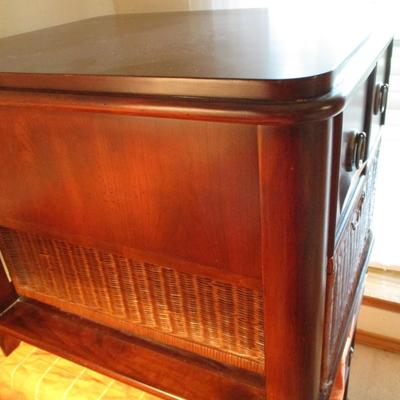 Two Vintage Mahogany End Table