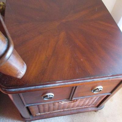 Two Vintage Mahogany End Table