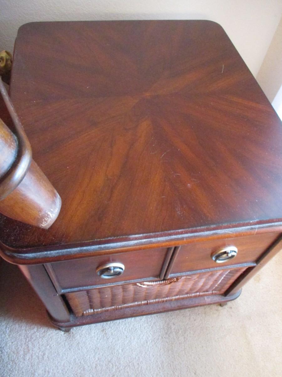 Two Vintage Mahogany End Table