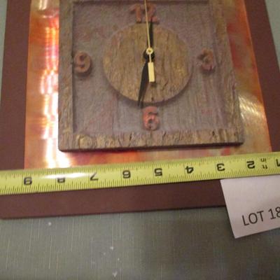 Table Lamp and Wall Clock